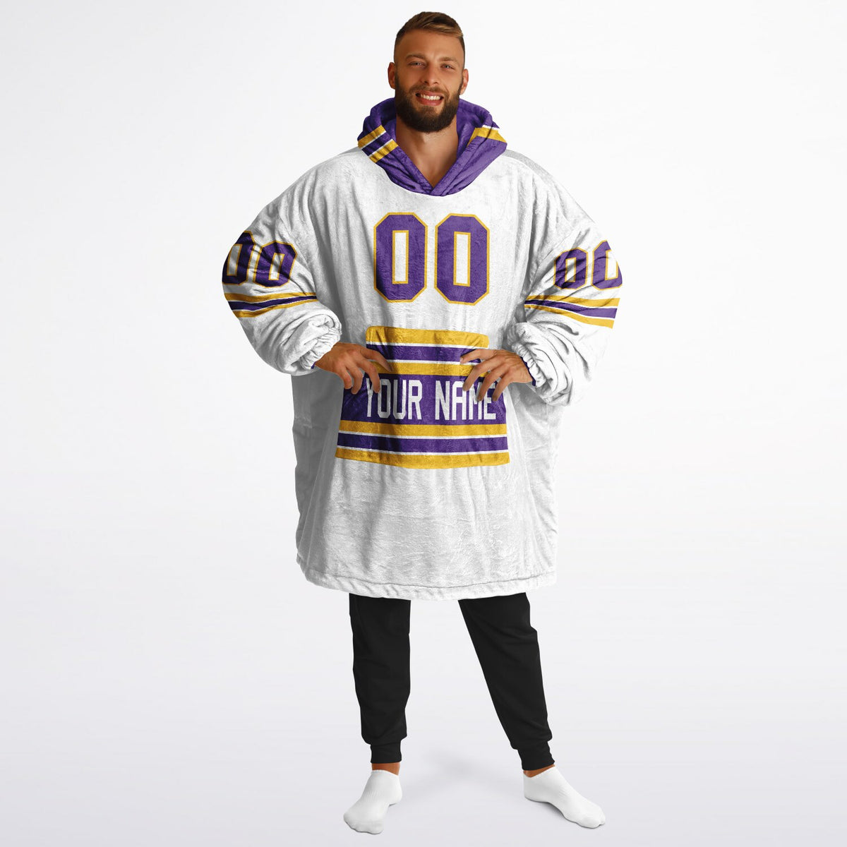 Purple/Gold/White Superfan Reversible