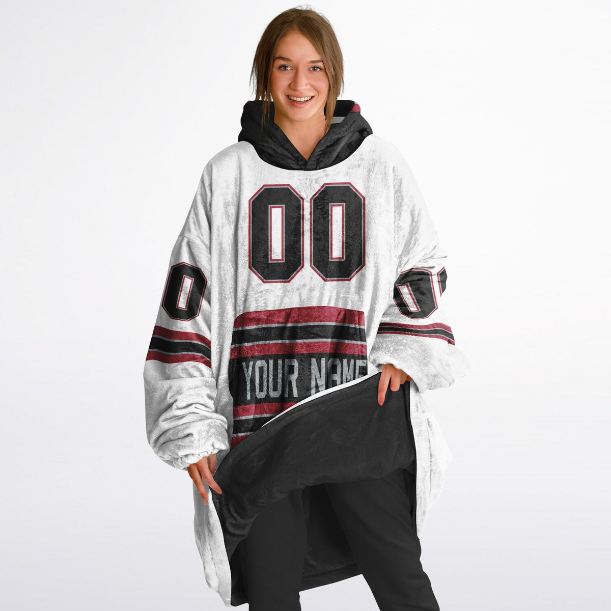 Black/Red/Silver Superfan Reversible