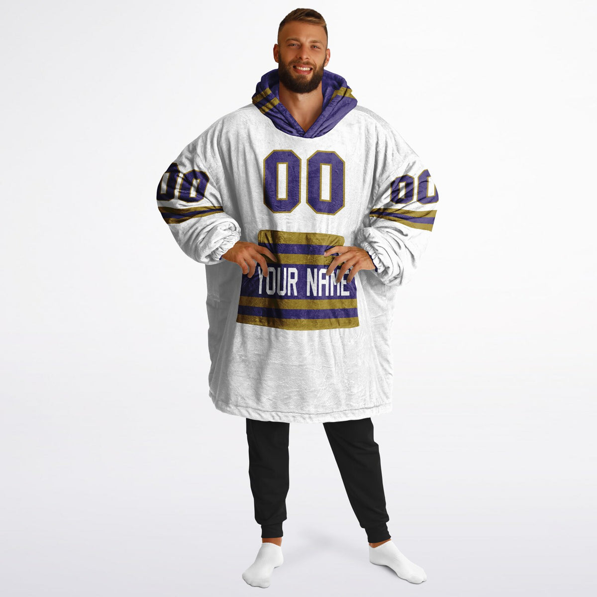 Purple Dark Gold Superfan Reversible
