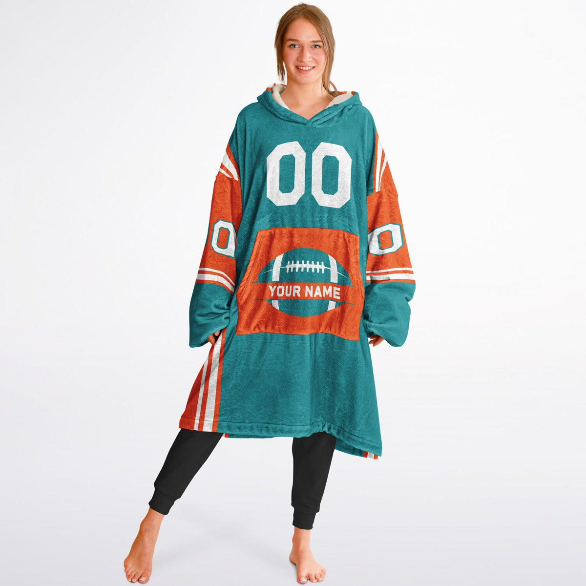 Teal/Orange/White Bold
