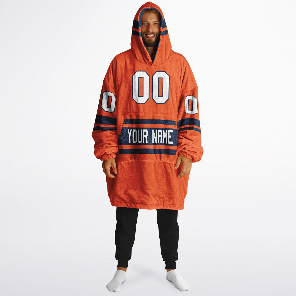 Orange/Navy Superfan Reversible