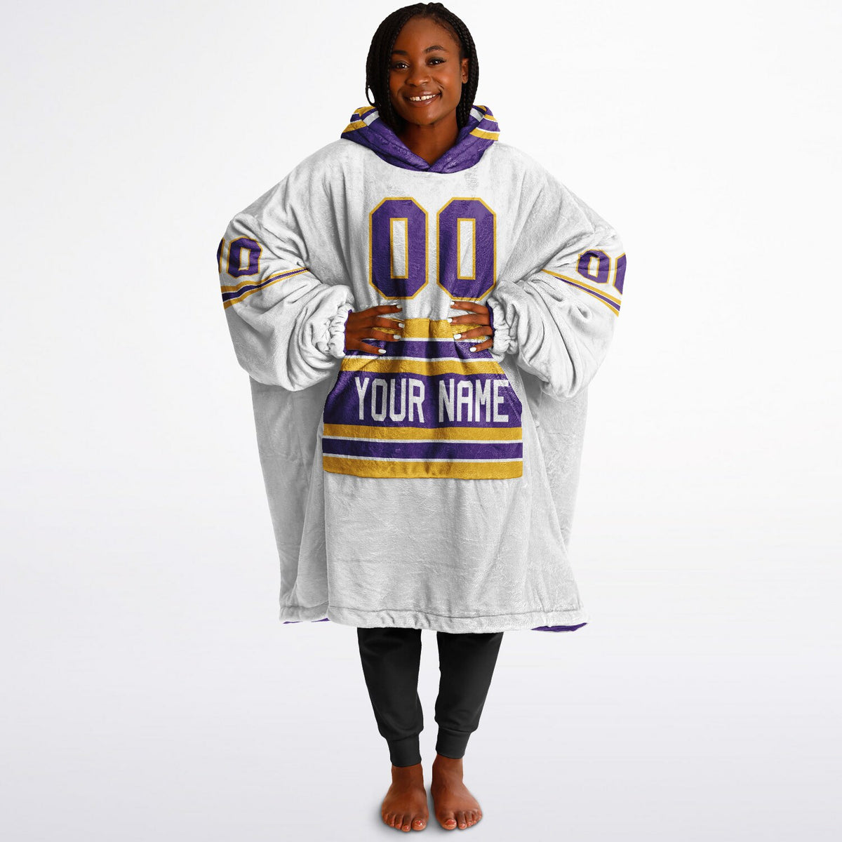 Purple/Gold/White Superfan Reversible