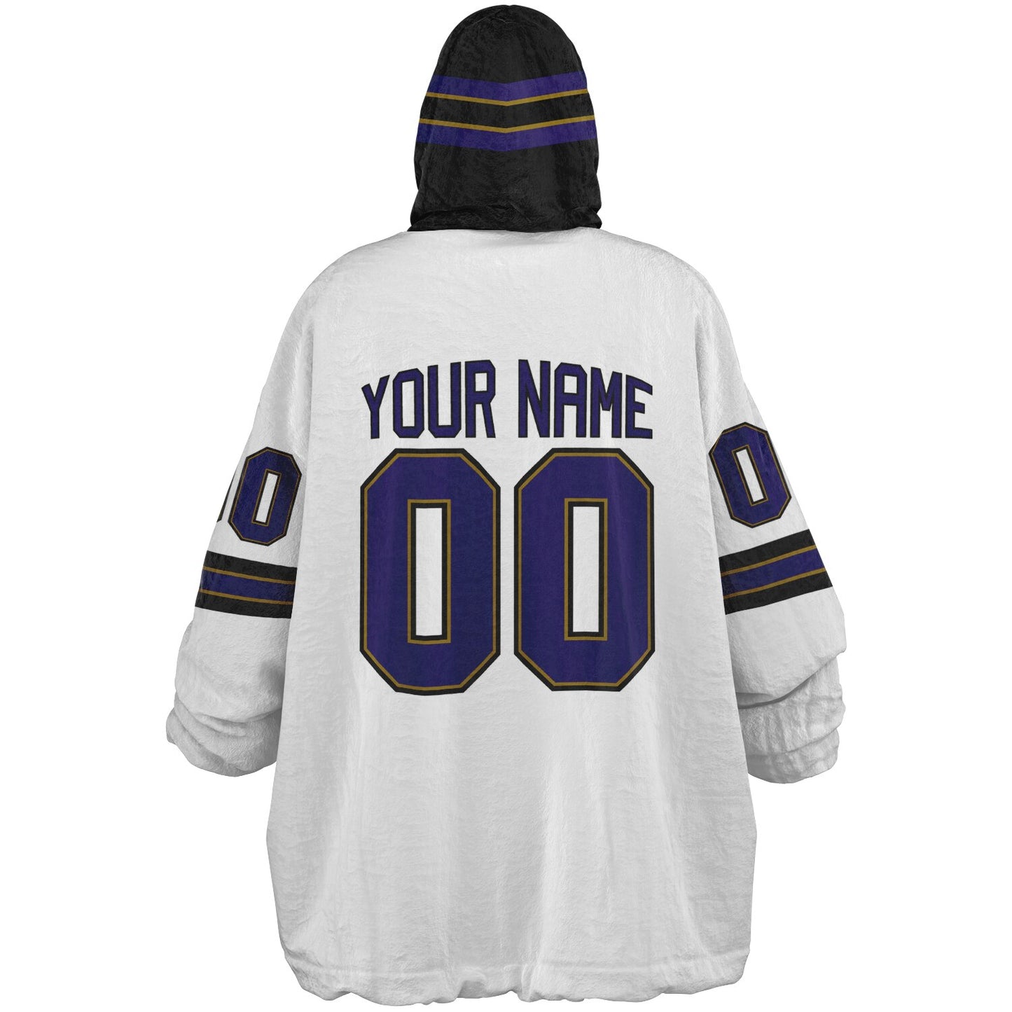 Purple/Black/Metallic Gold Superfan Reversible
