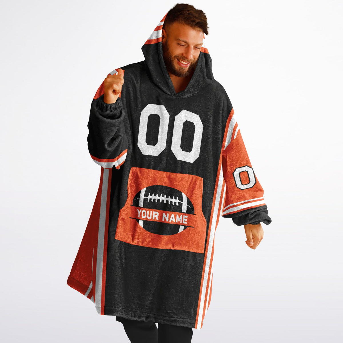 Black/Orange/White Bold
