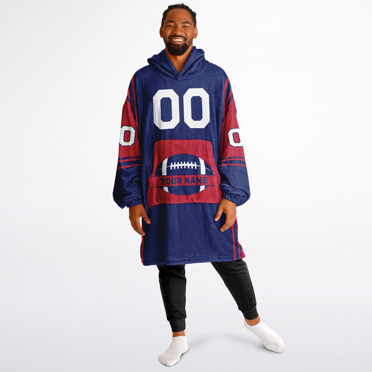 Dark Blue/Red Bold