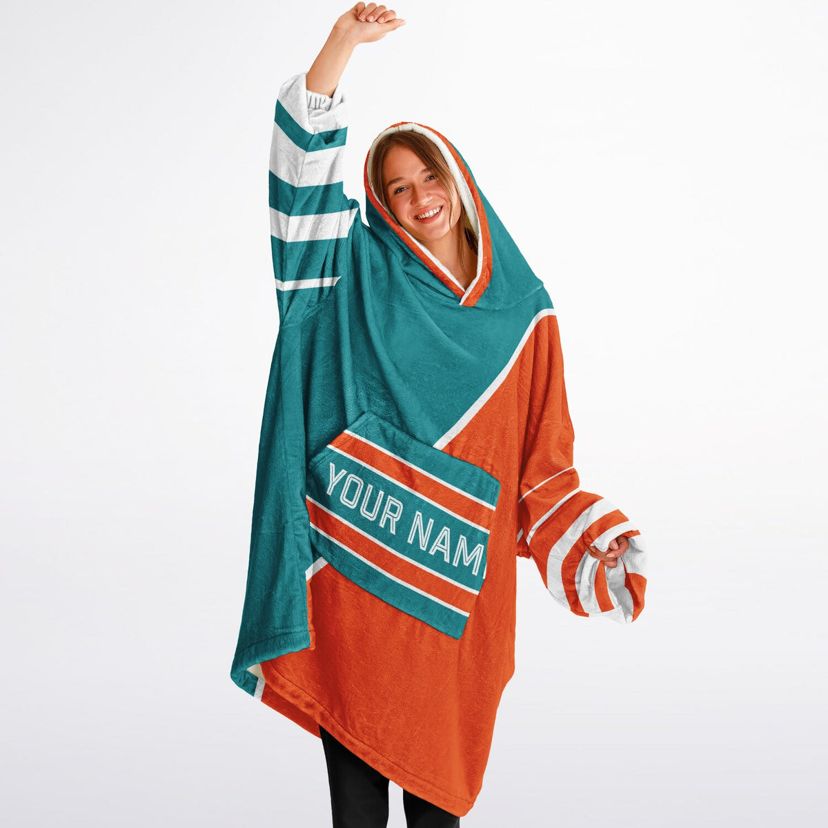 Teal Orange White Split Decision