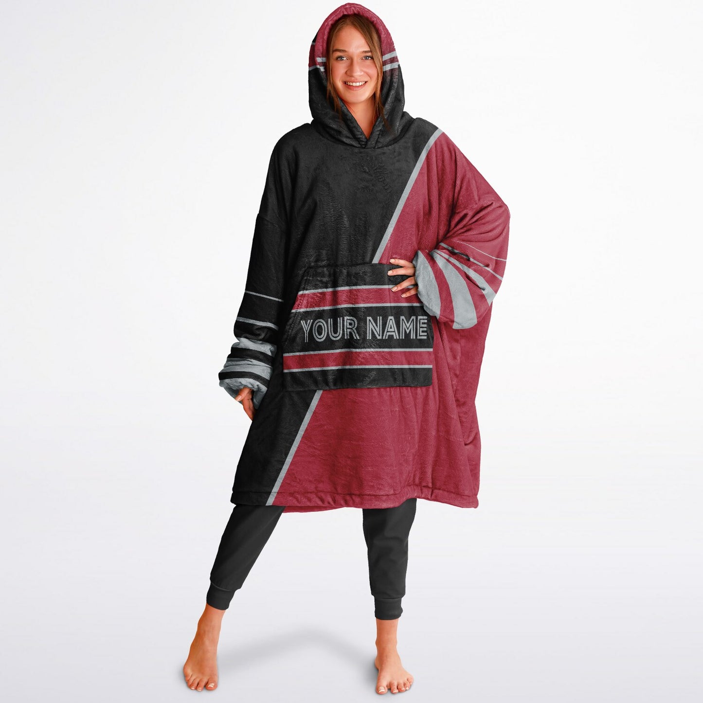 Black/Red/Silver Everyday Reversible