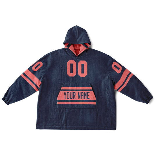 Navy & Electric Coral Superfan Reversible