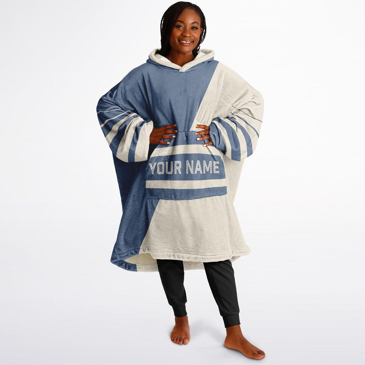 Slate Blue & Cream Split Decision