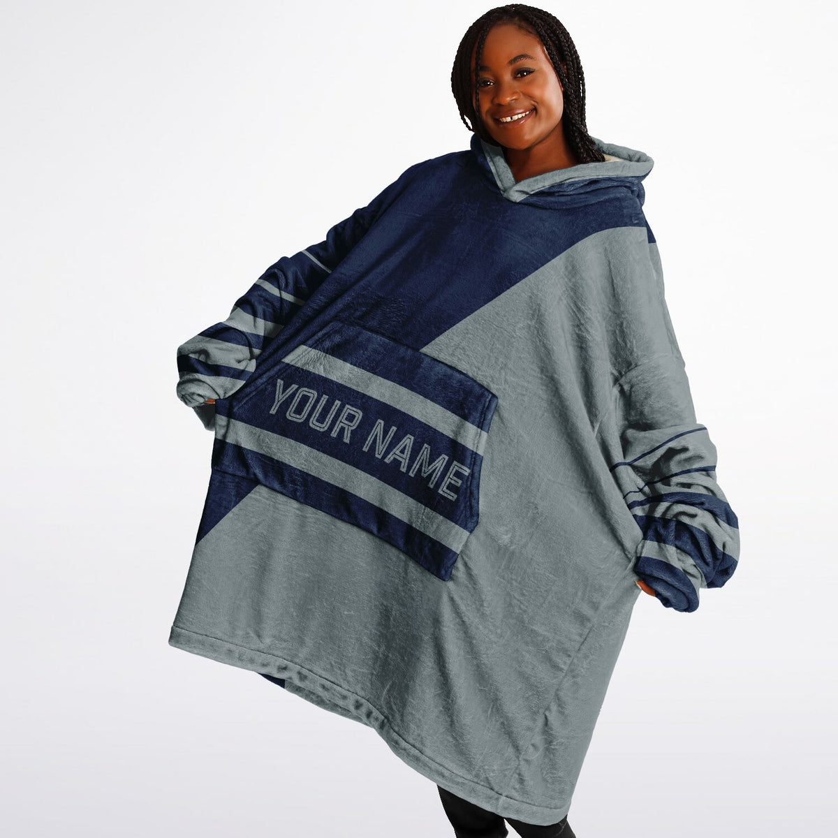 Navy & Silver Split Decision
