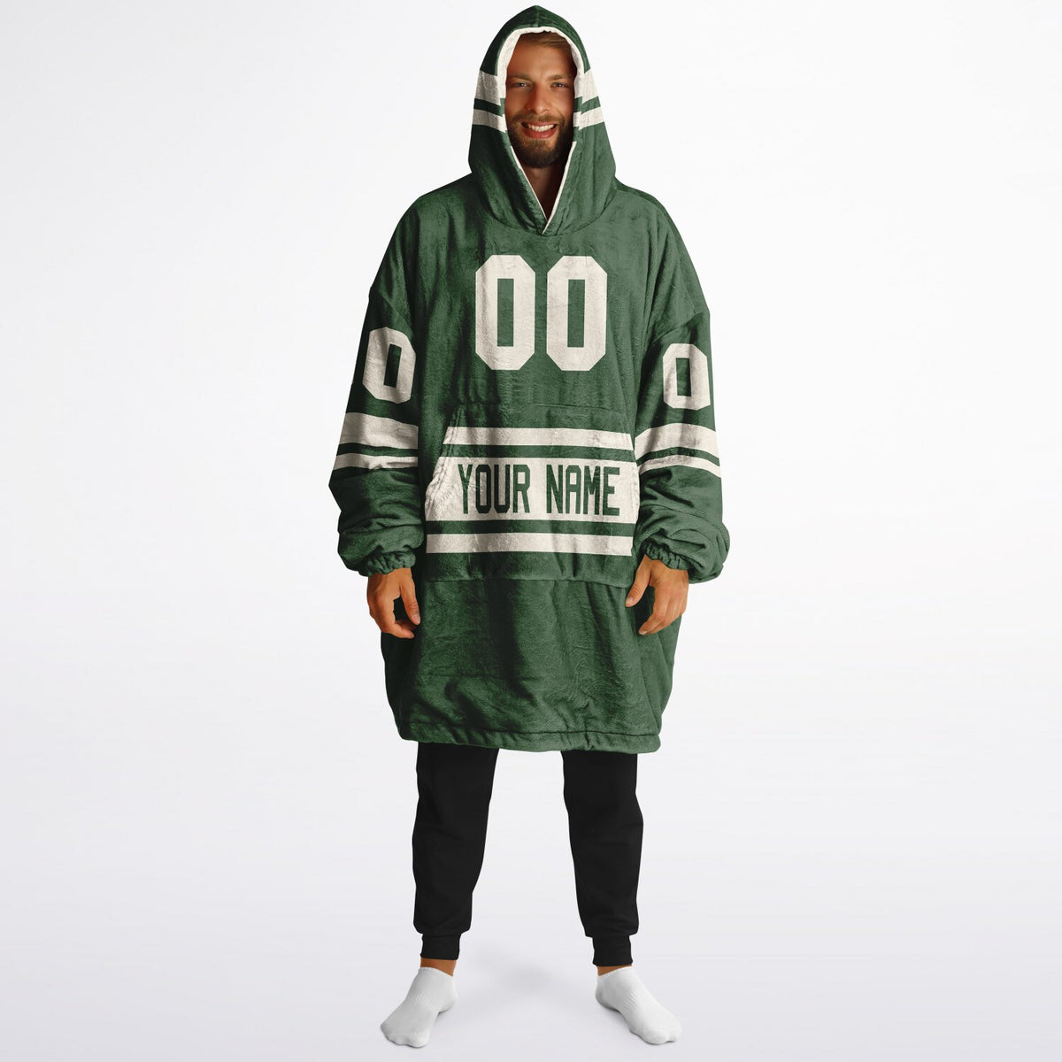 Forest Green & Cream Superfan Reversible