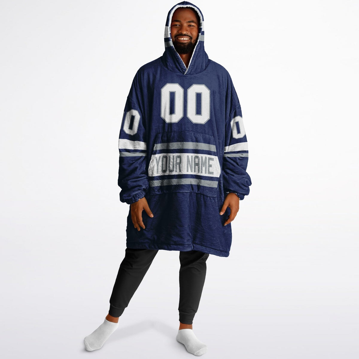 Blue/White/Gray Superfan Reversible