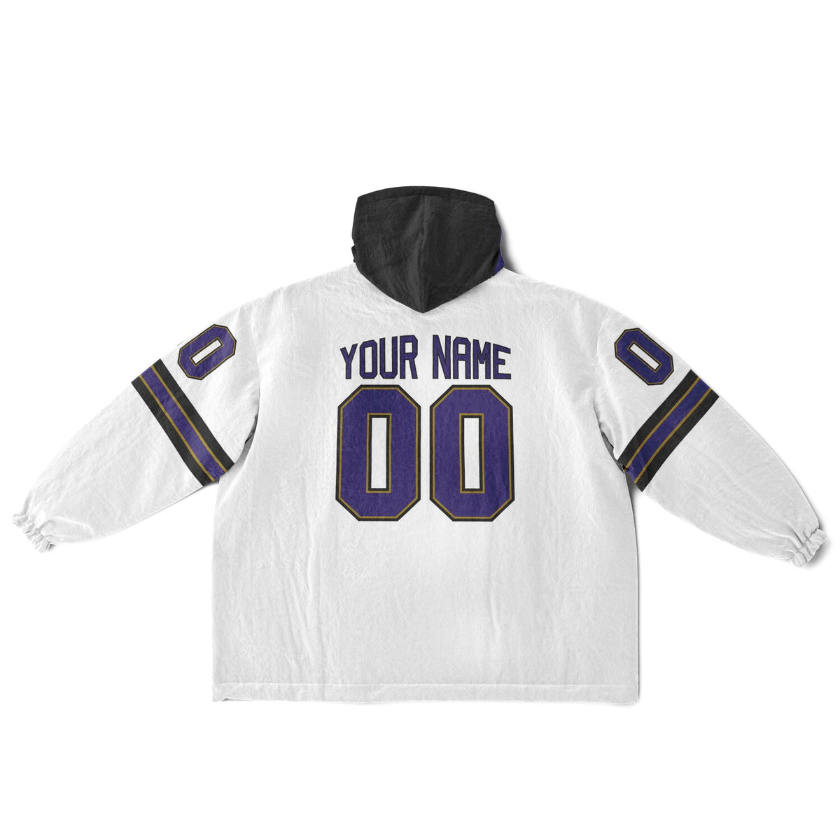 Purple Black Dark Gold Superfan Reversible
