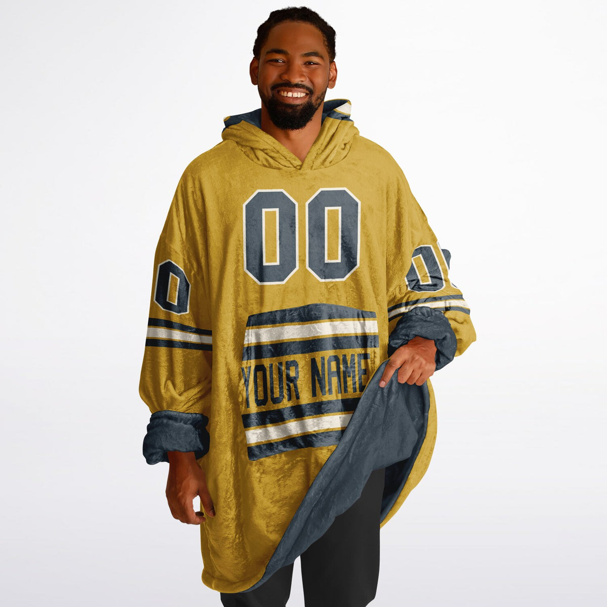 Charcoal Mustard Cream Superfan Reversible