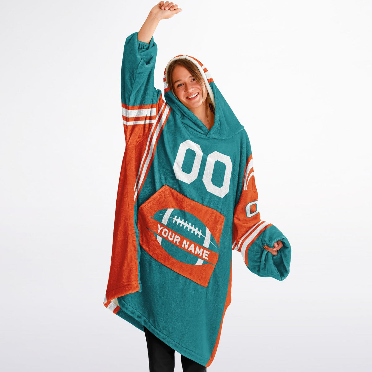 Teal/Orange/White Bold