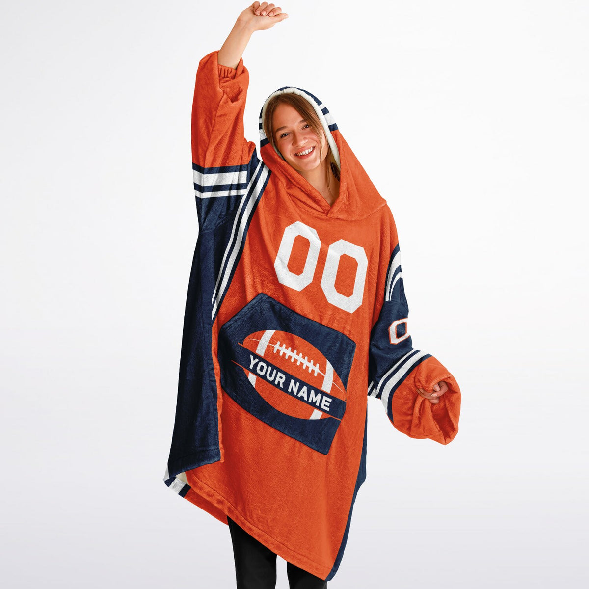 Orange/Navy/White Bold