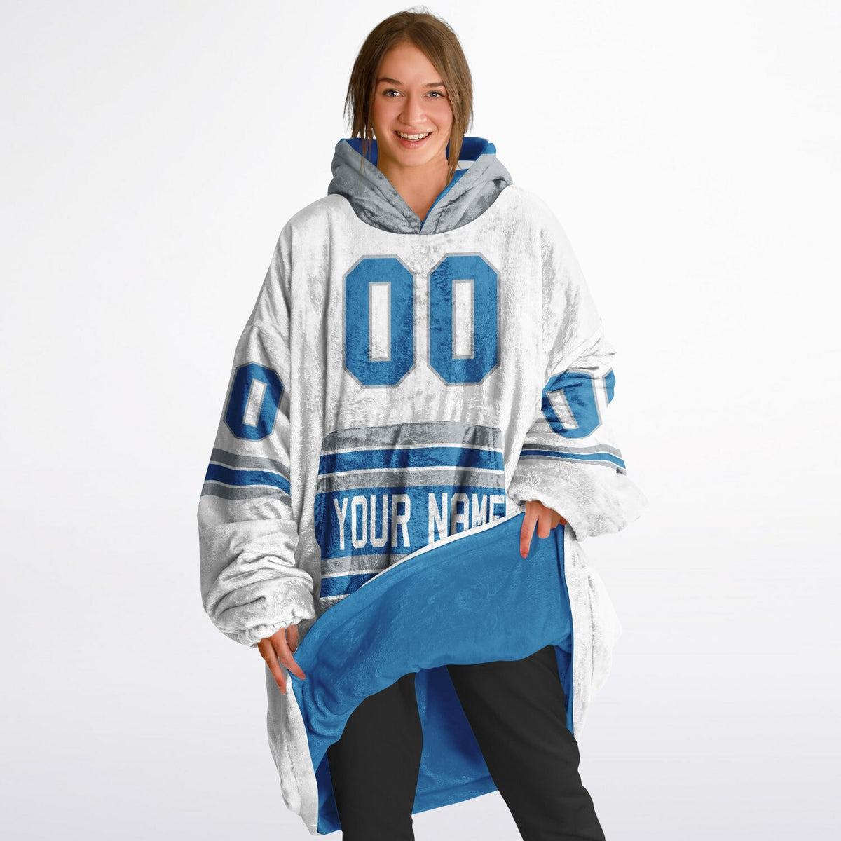 Blue/Silver/White Superfan Reversible