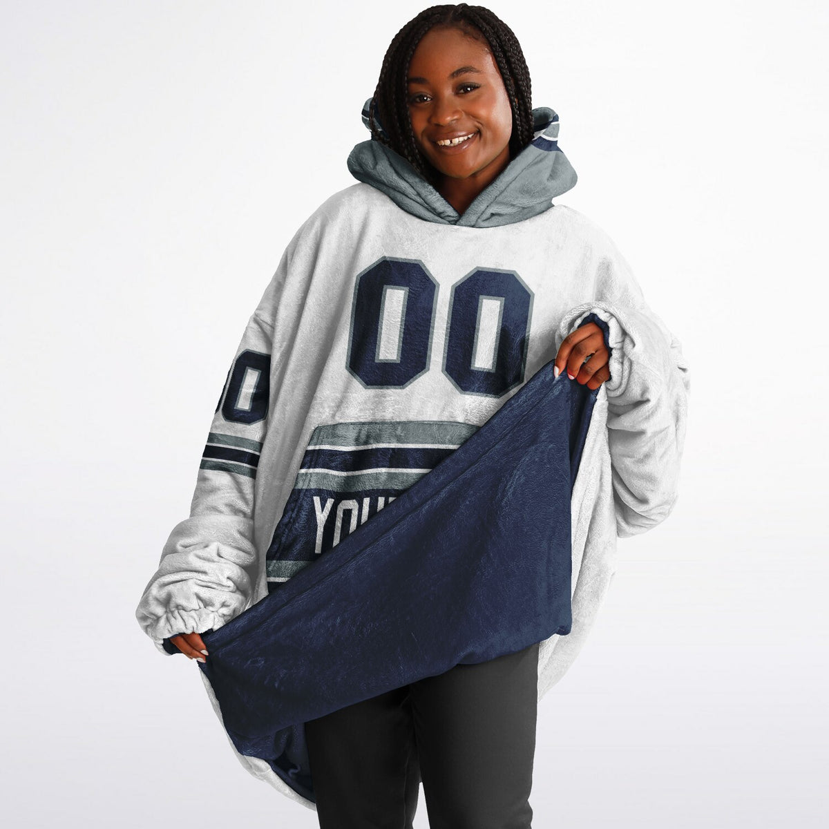 Navy/Silver/White Superfan Reversible