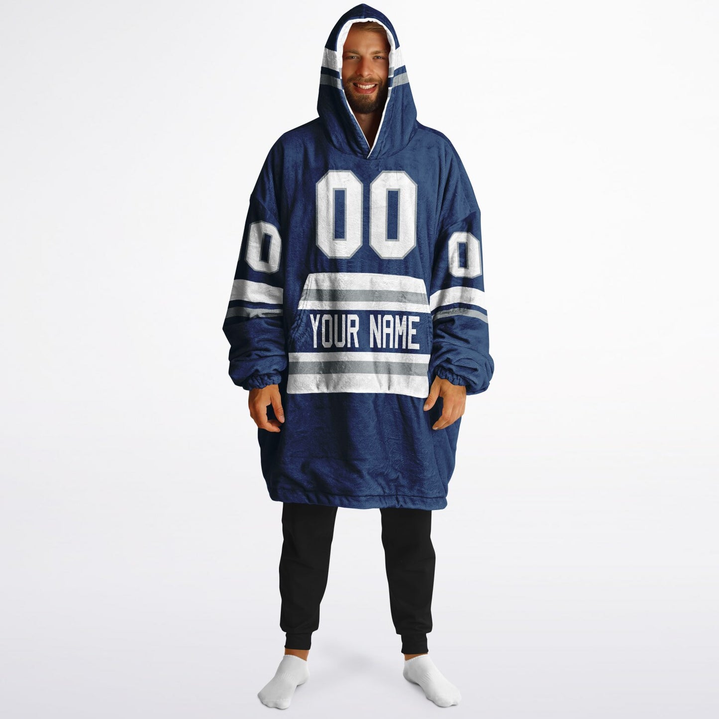 Blue/White/Gray Superfan Reversible