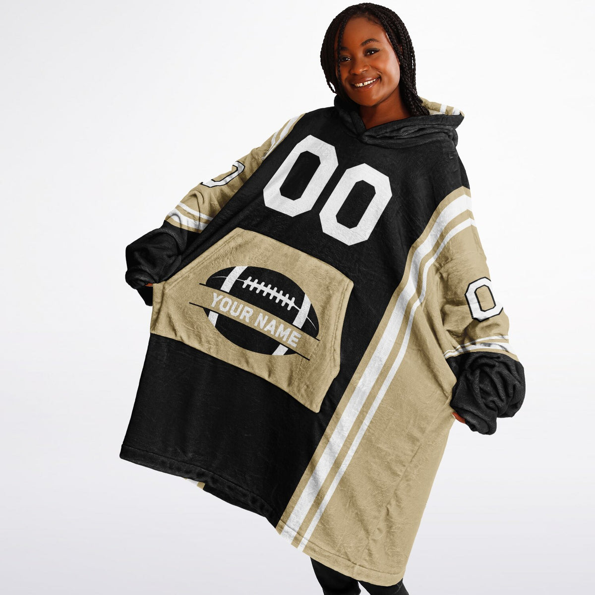 Black/Light Gold/White Bold