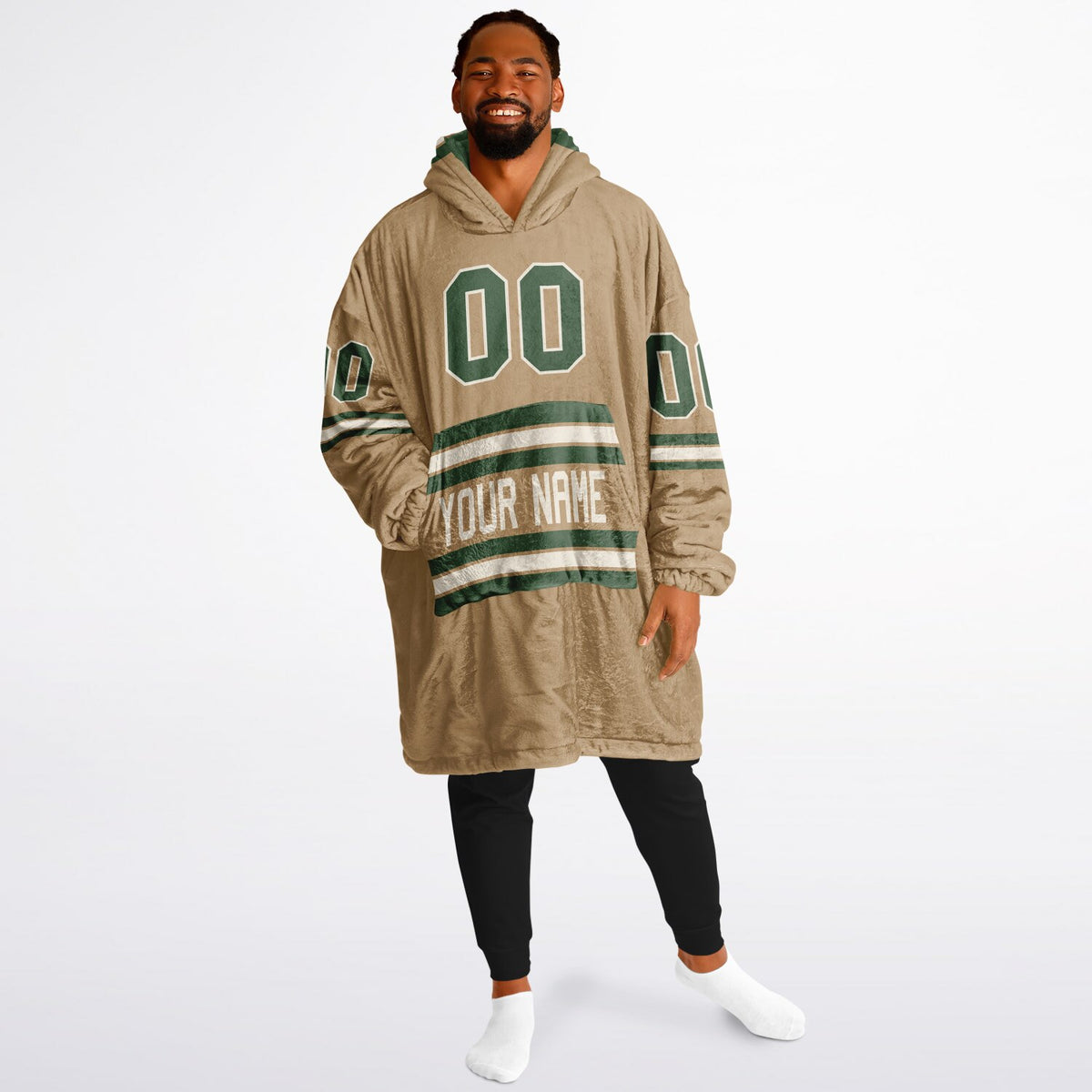 Forest Green Cream Camel Superfan Reversible