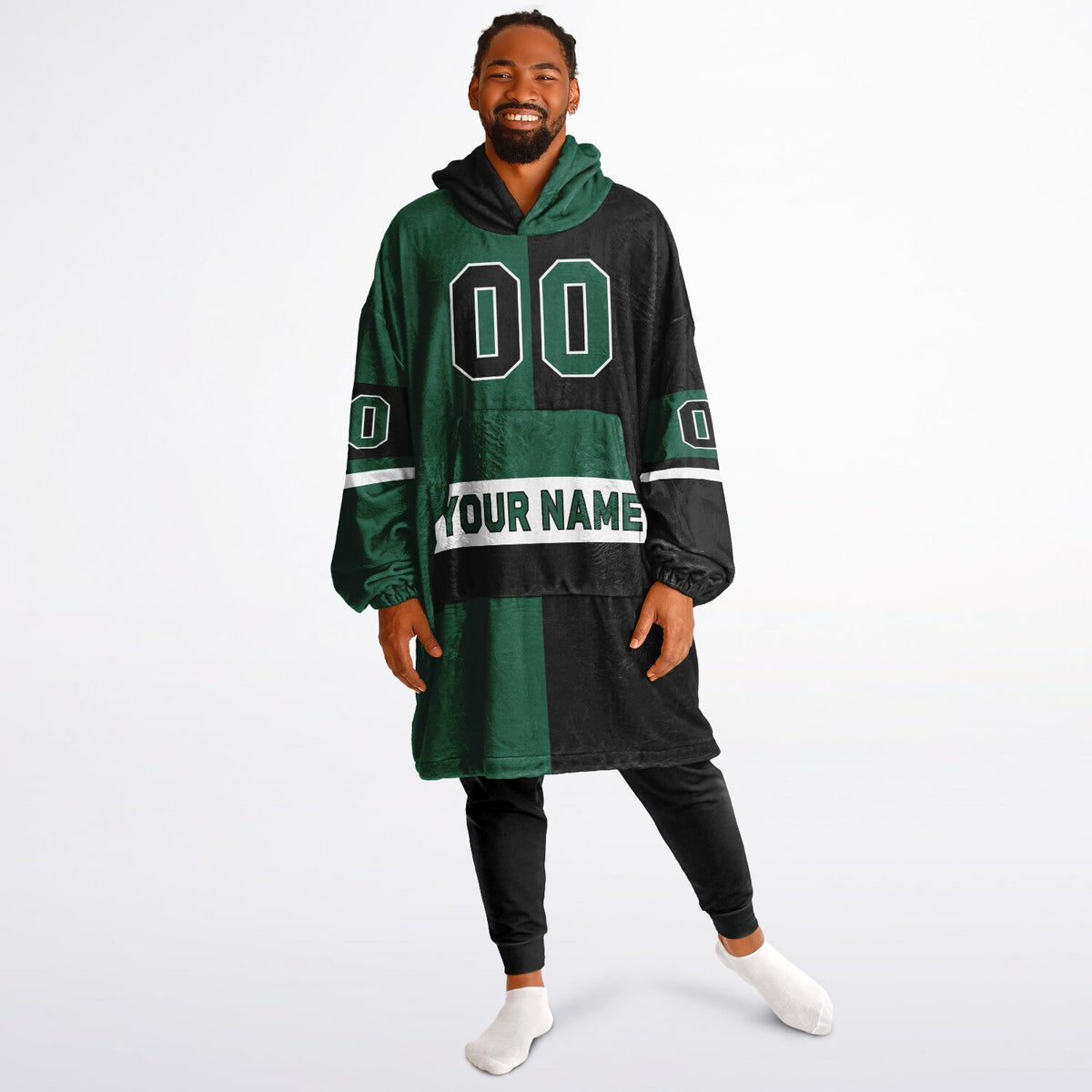 Green/Black/White Halftime