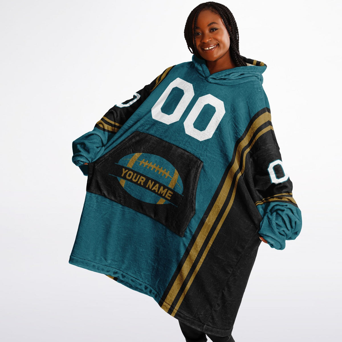 Teal/Black/Gold Bold