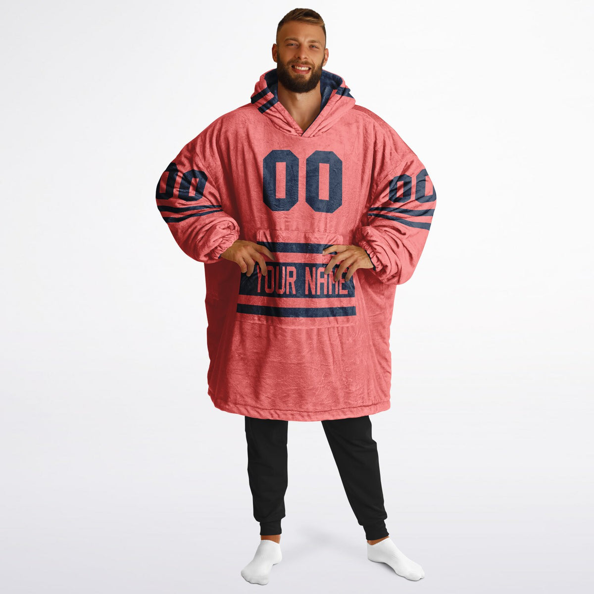 Navy & Electric Coral Superfan Reversible