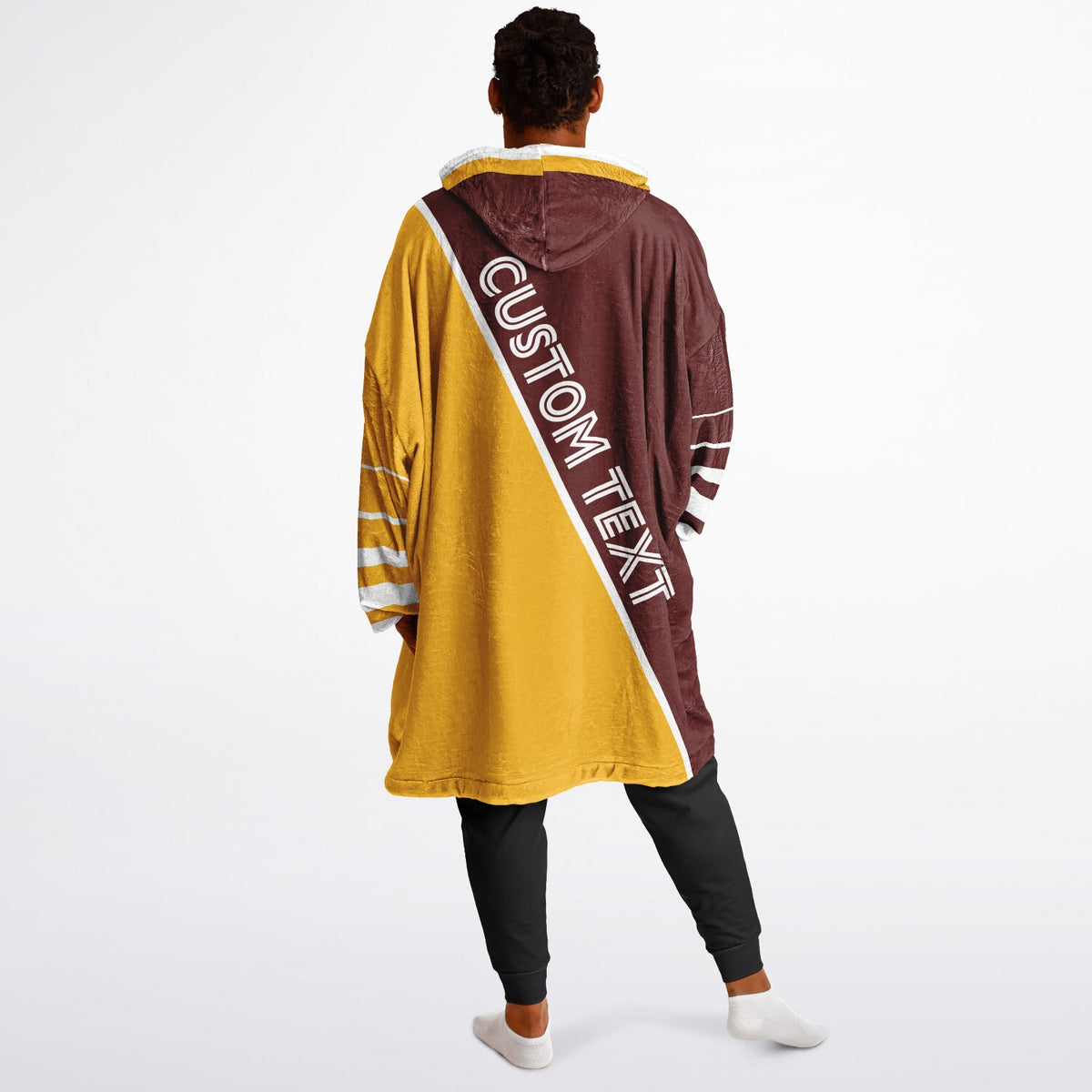 Burgundy Gold White Split Decision