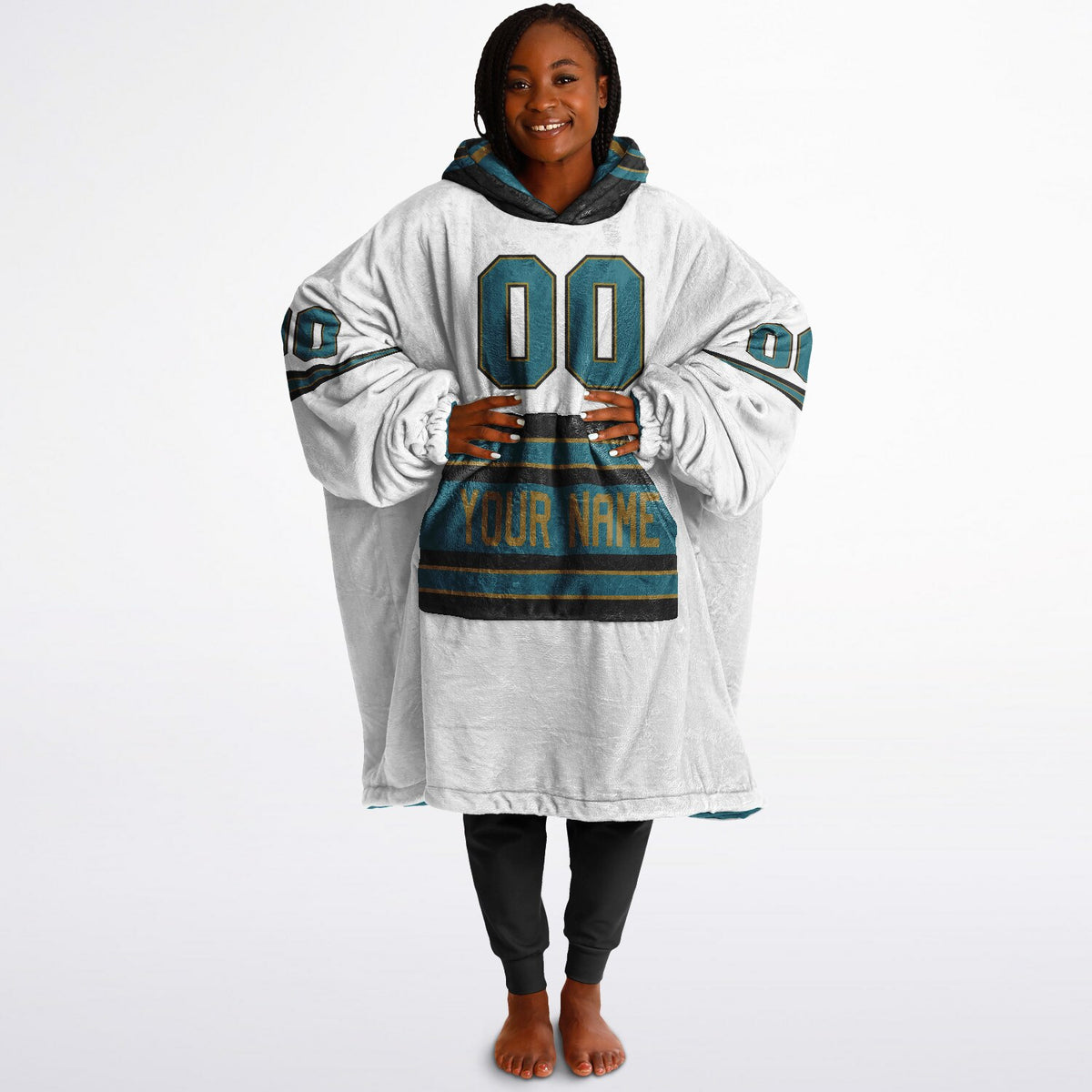 Teal/Black/Gold Superfan Reversible