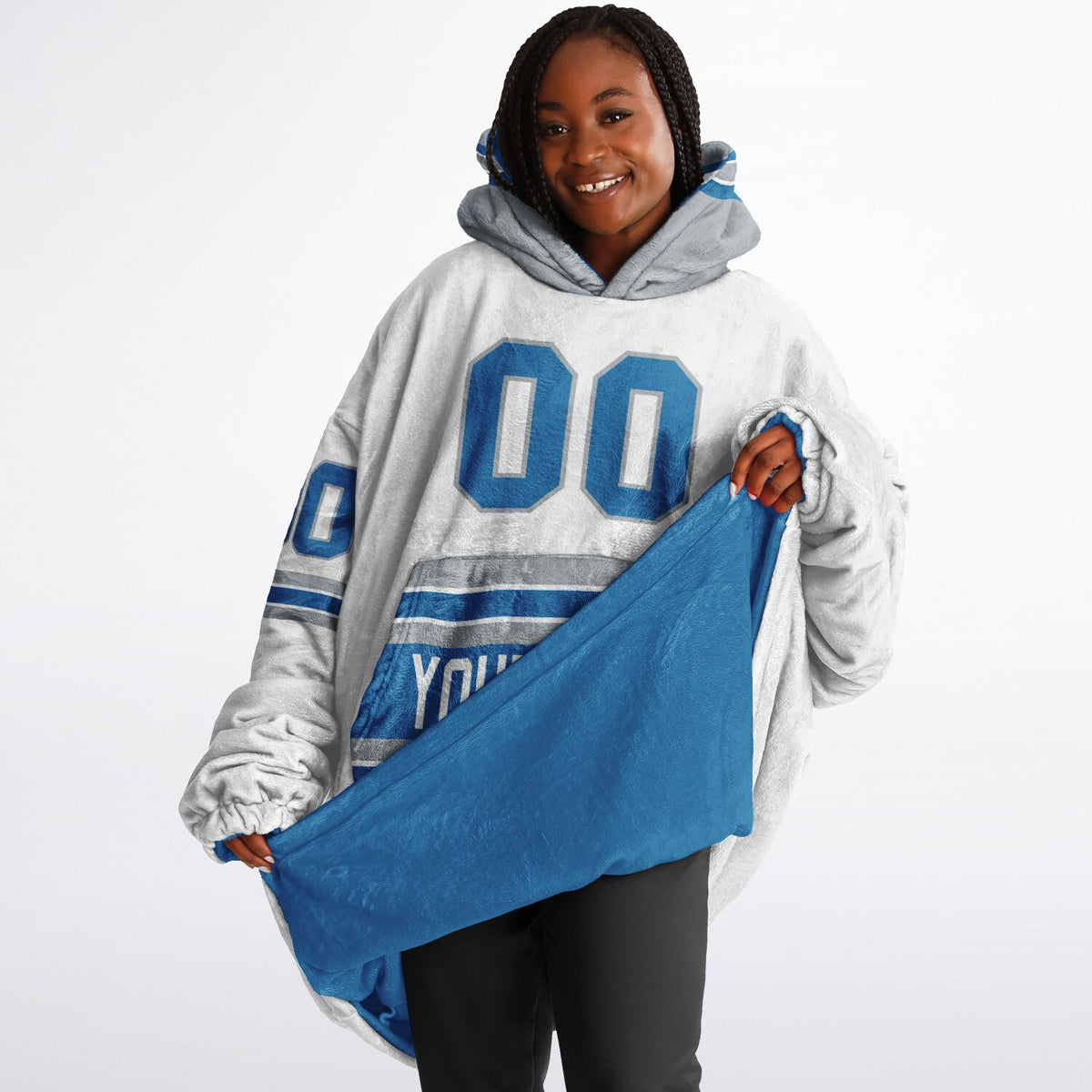 Blue/Silver/White Superfan Reversible