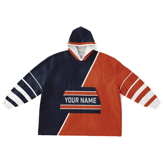 Navy Orange White Split Decision