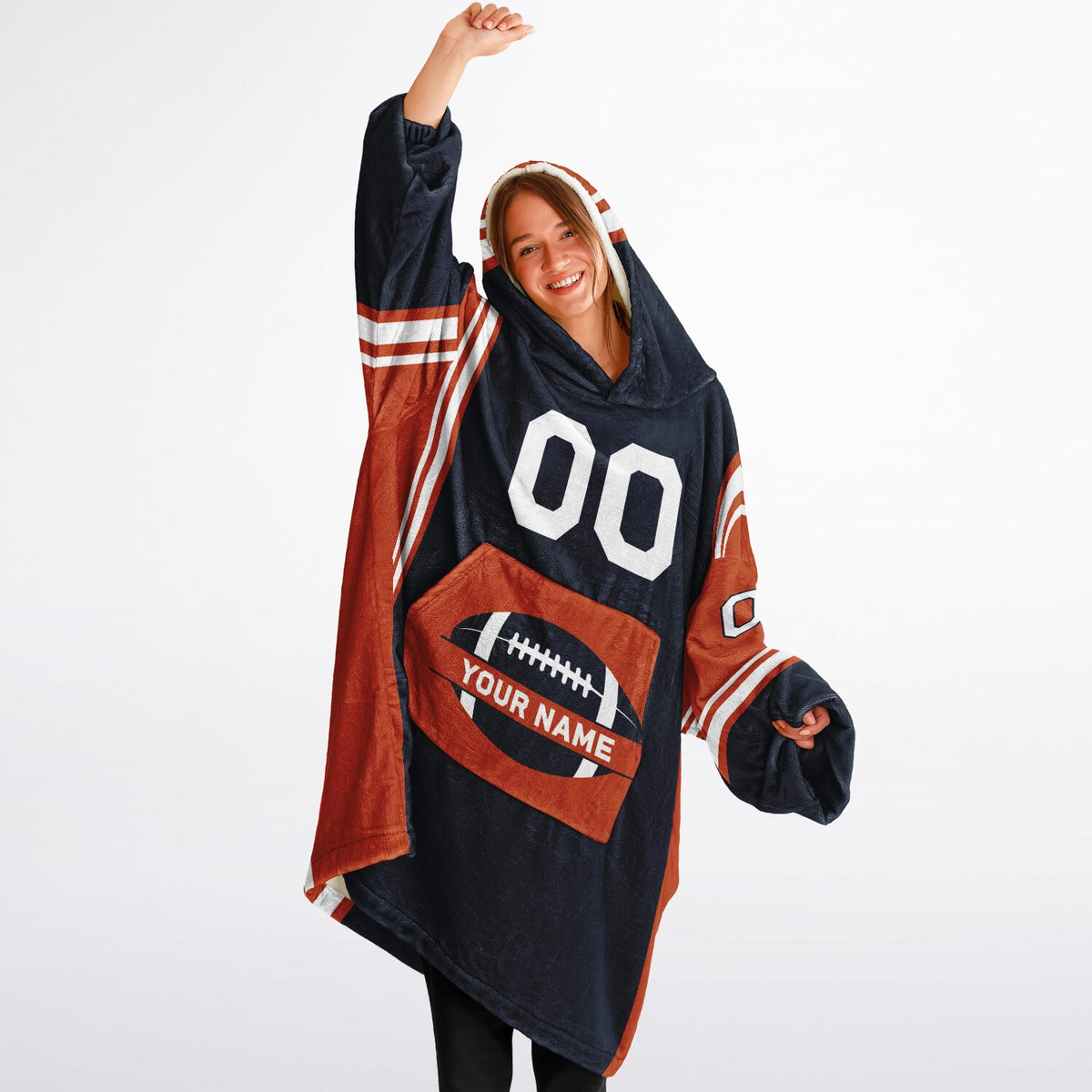 Navy/Orange/White Bold