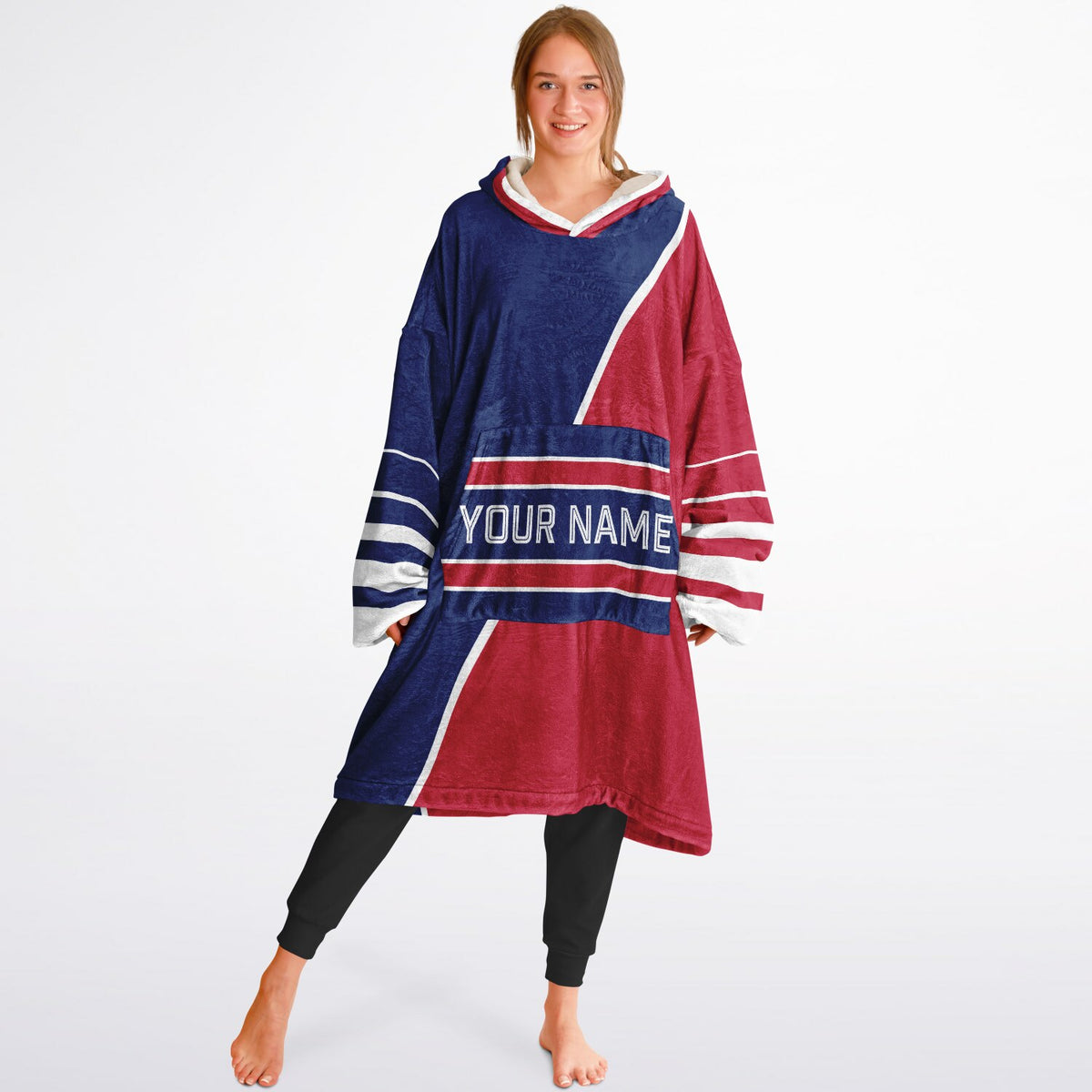 Dark Blue Red White Split Decision