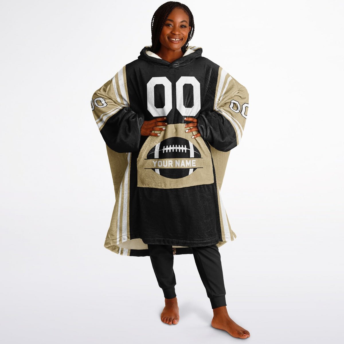 Black/Light Gold/White Bold