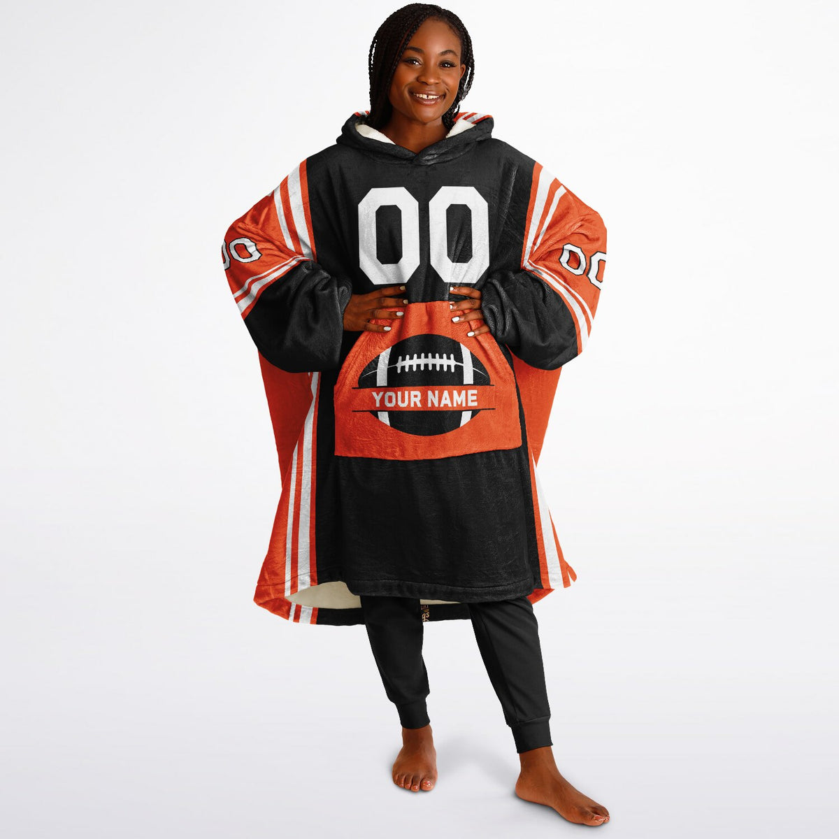 Black/Orange/White Bold