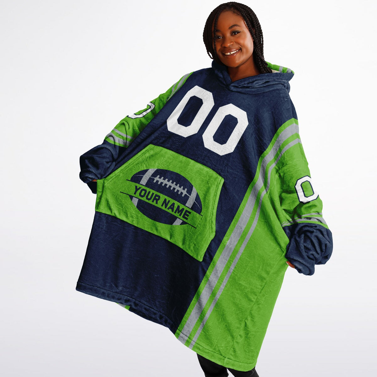 Navy/Green/Gray Bold