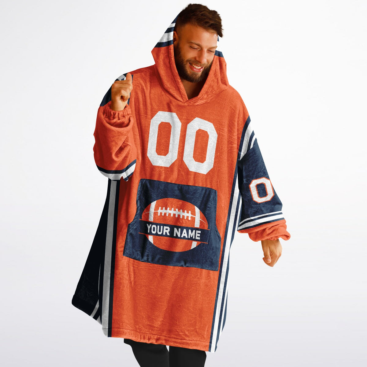 Orange/Navy/White Bold