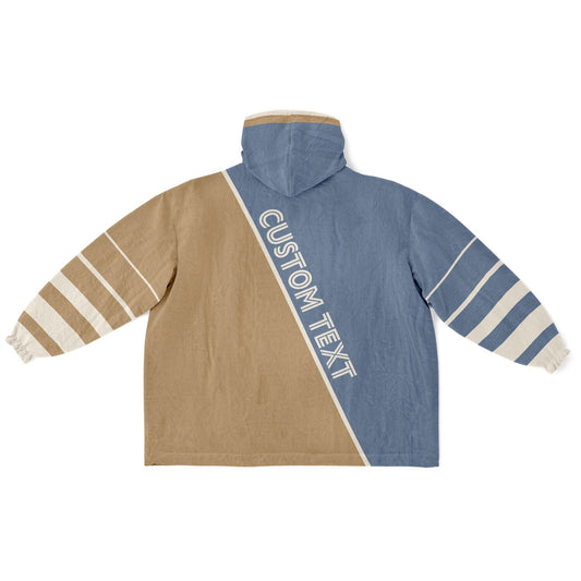 Slate Blue Cream Camel Split Decision