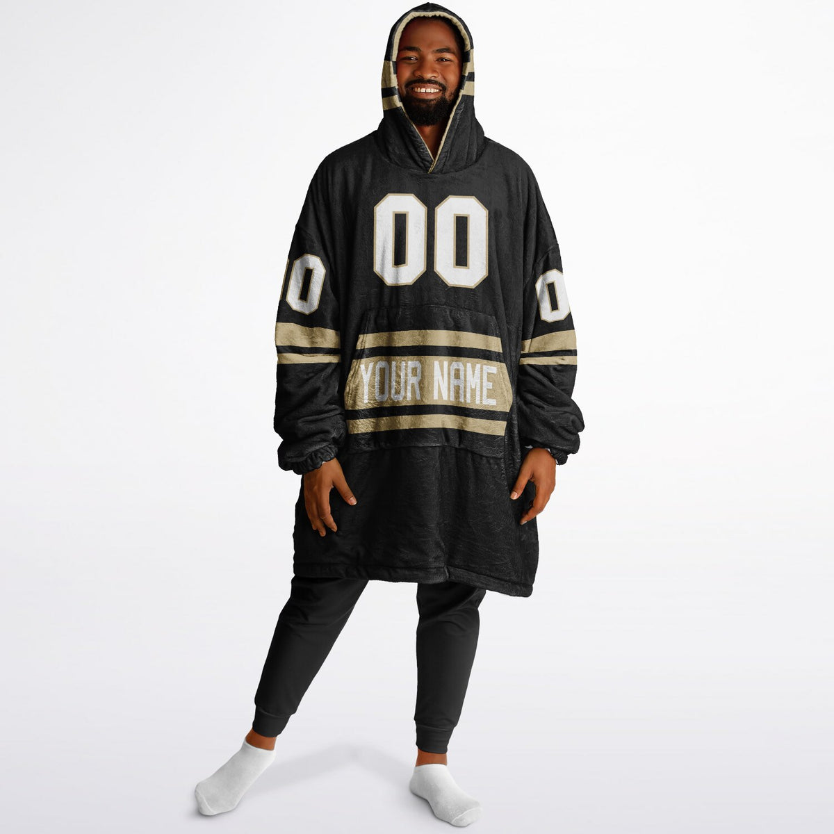 Black & Light Gold Superfan Reversible