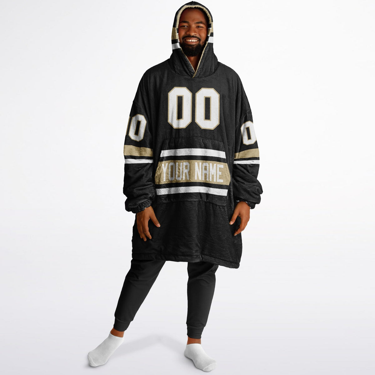 Black/Light Gold/White Superfan Reversible