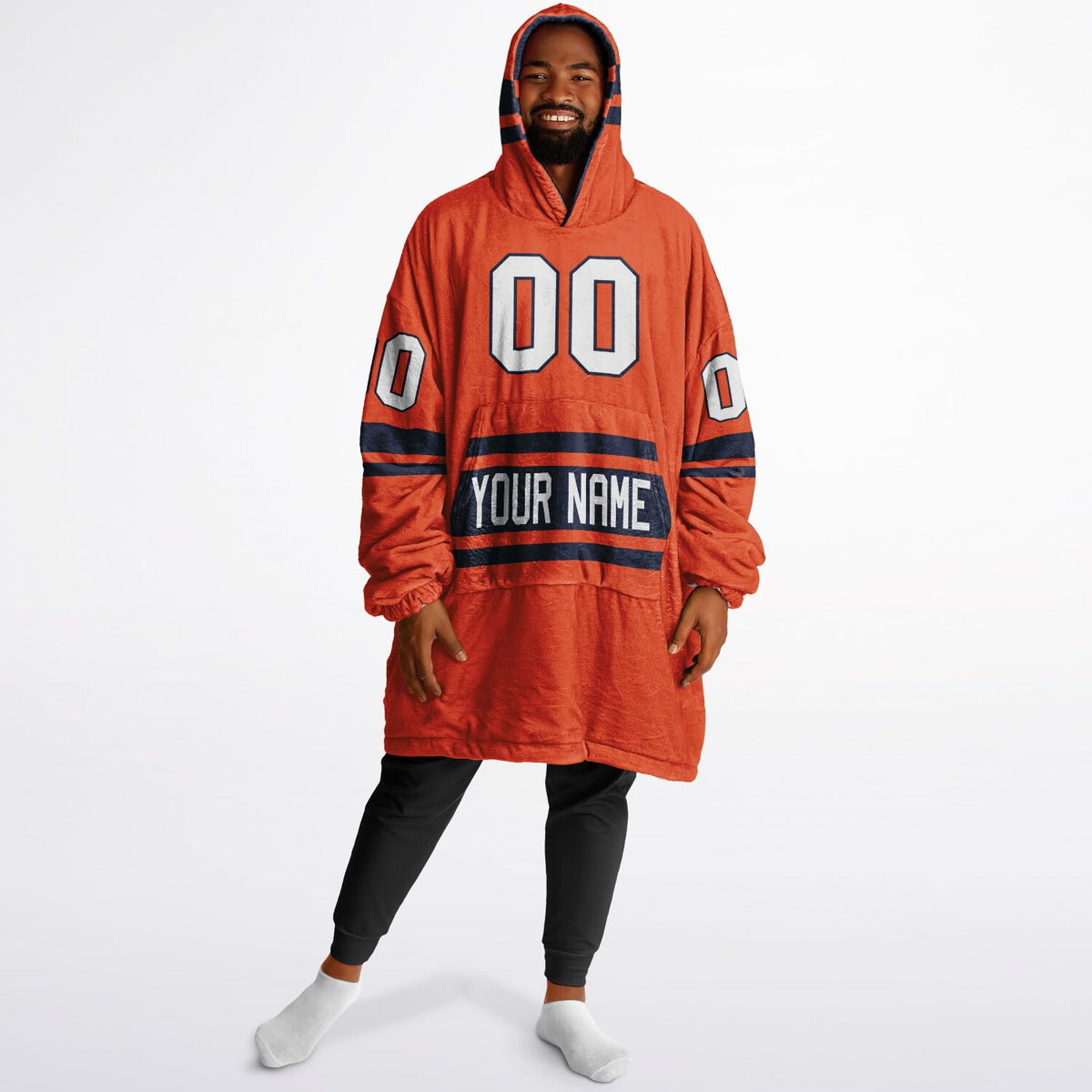 Orange/Navy Superfan Reversible