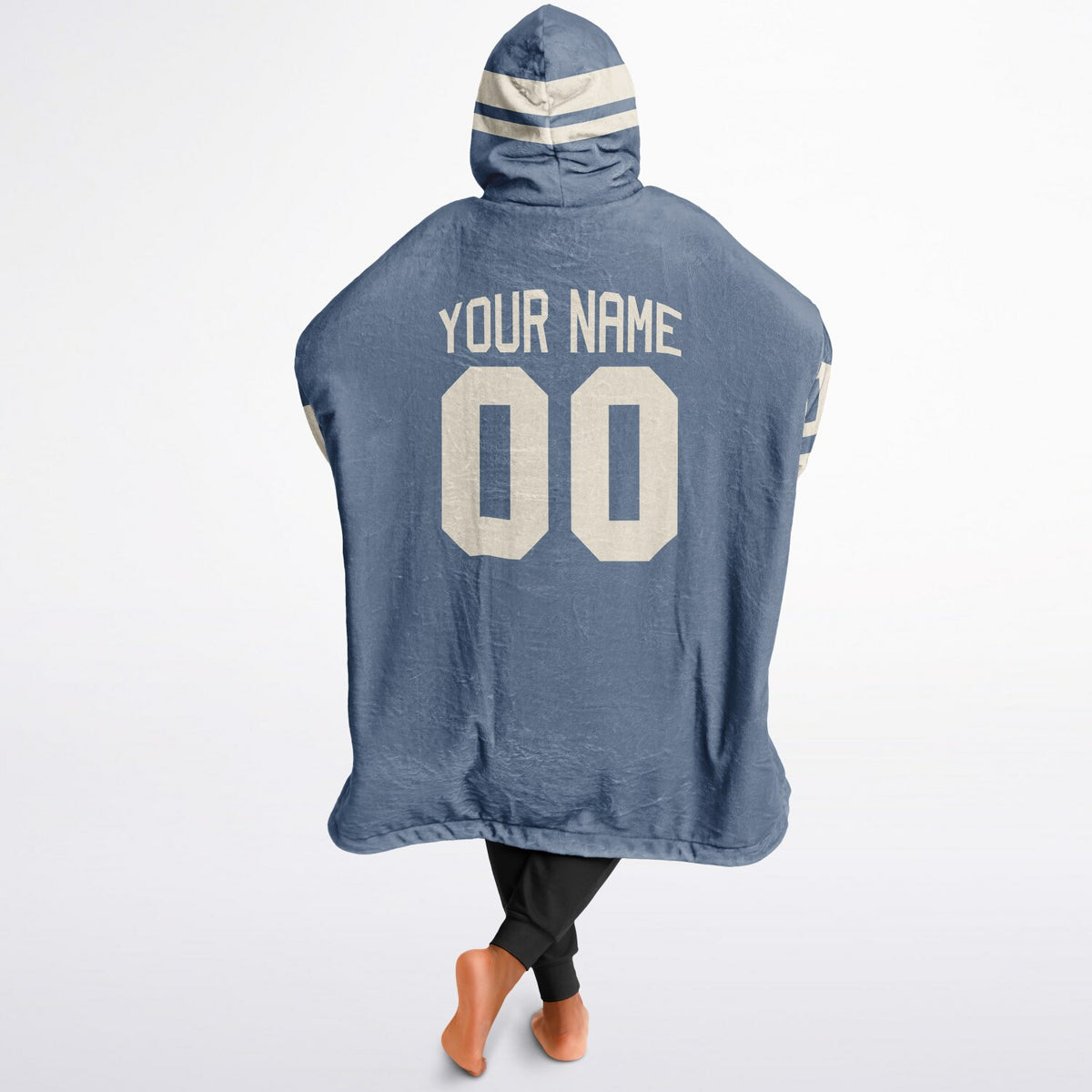 Slate Blue & Cream Superfan Reversible