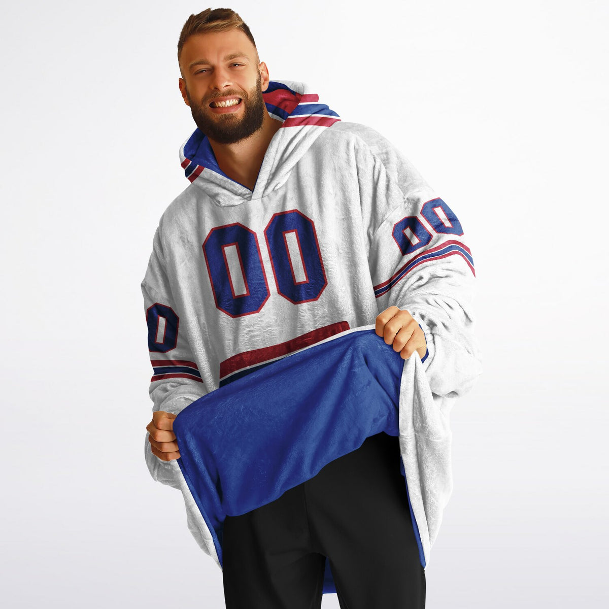 Blue/Red/White Superfan Reversible