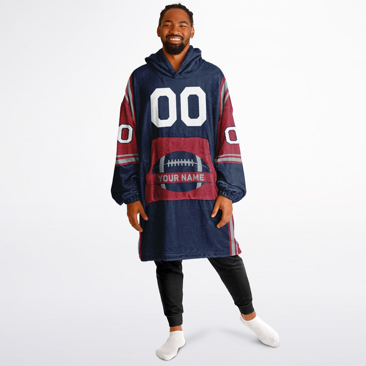 Navy/Red/Silver Bold