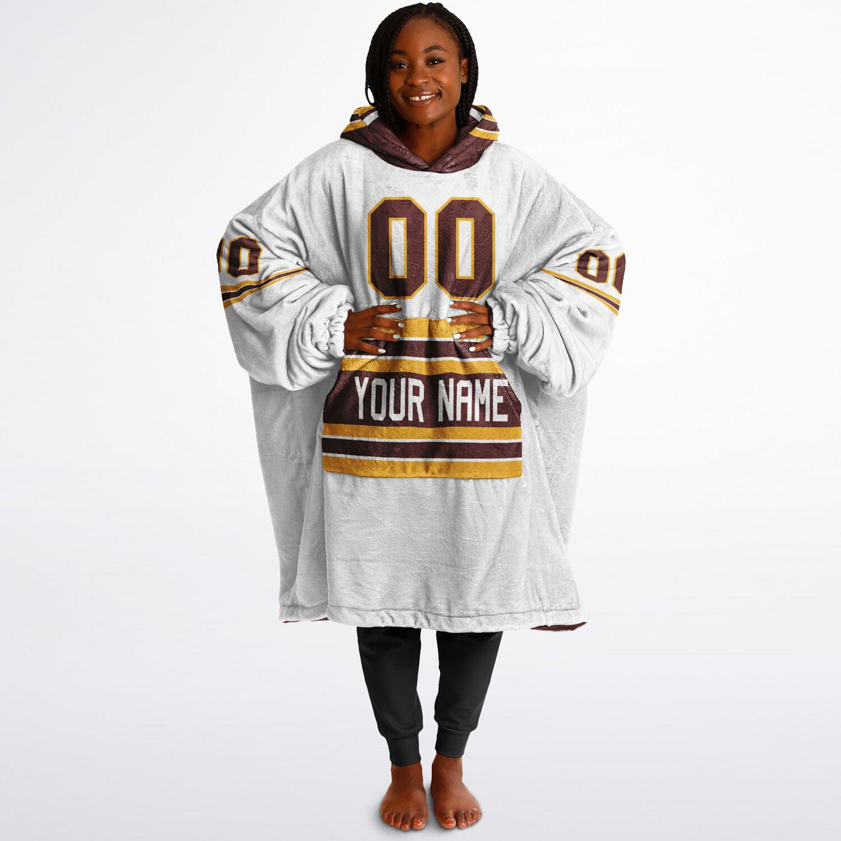 Burgundy/Gold/White Superfan Reversible