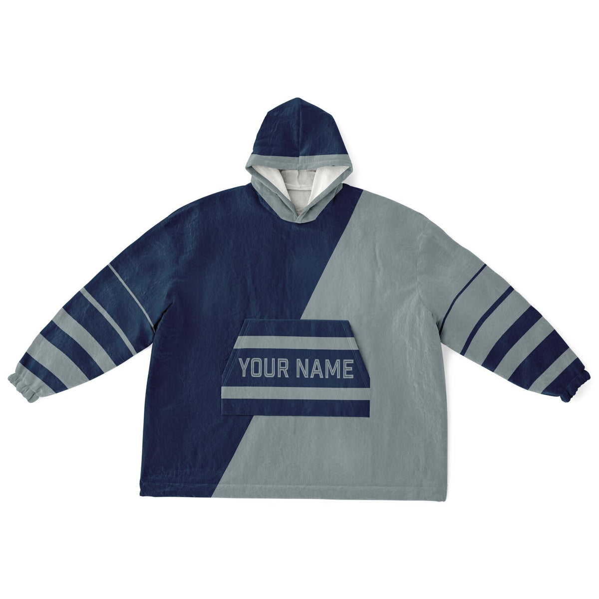Navy & Silver Split Decision
