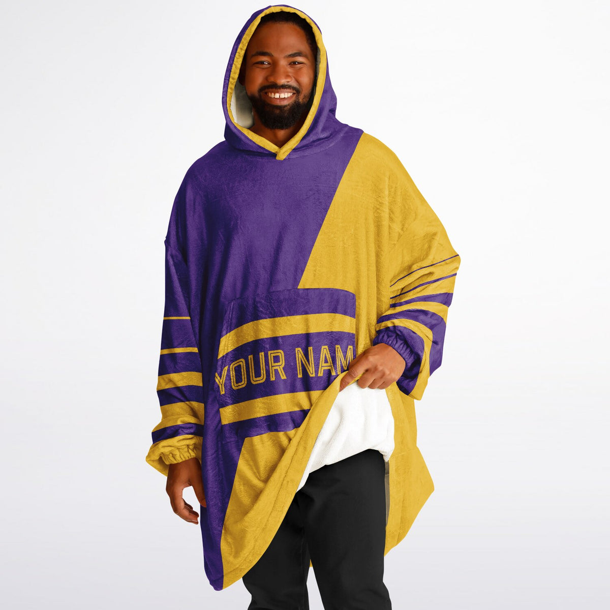 Purple & Gold Split Decision