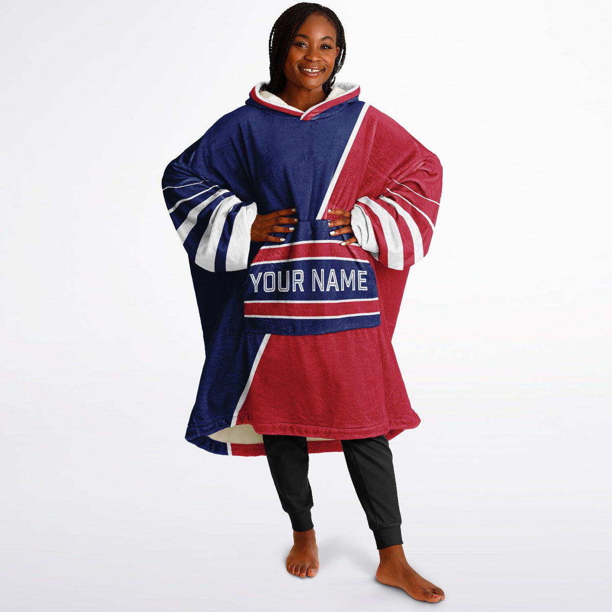 Dark Blue Red White Split Decision
