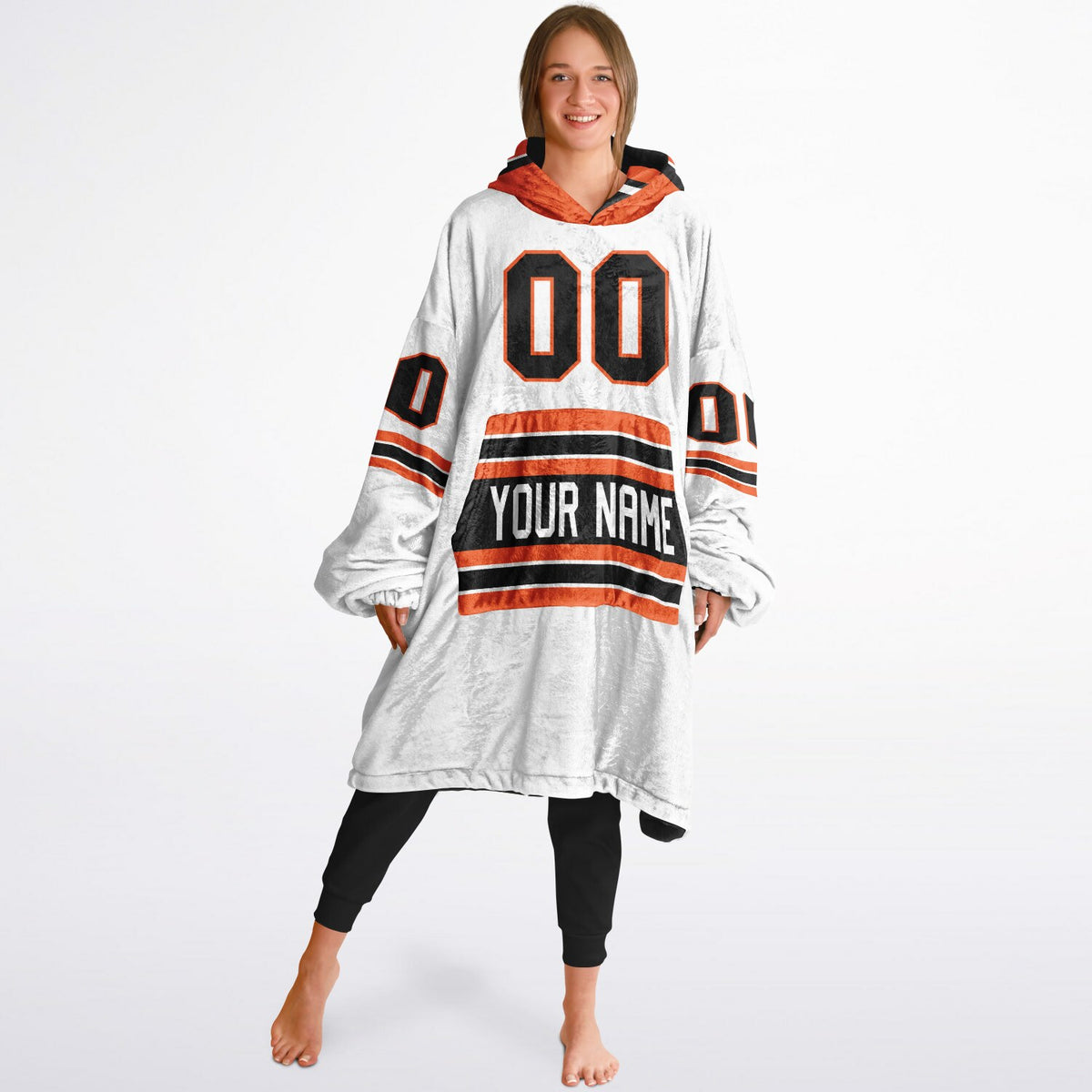Black/Orange/White Superfan Reversible